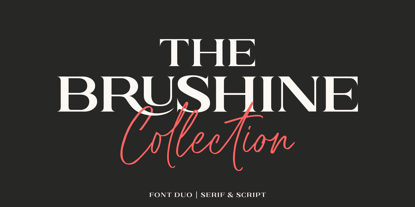Пример шрифта Brushine Collection #15